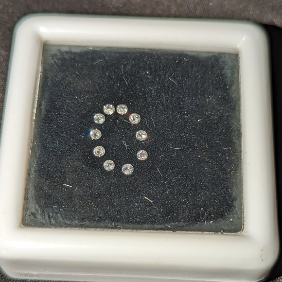 JTV Jewelry Set Of Nine Near Si Genuine Diamond Loose Stones 2 Pt